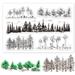 Trees Silicone Clear Stamps Pine Tree Palm Tree Transparent Stamp for Christmas Birthday Thanksgiving Cards Making DIY Scrapbooking Photo Album Decoration Paper Craft