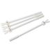 Office School Student Plastic Rabbit Shape 0.5mm Needle Tip Gel Pen White 4 Pcs