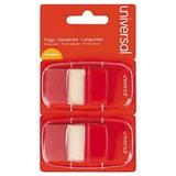 4PK Universal Page Flags Red 50 Flags/Dispenser 2 Dispensers/Pack (99001)