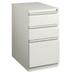 Scranton & Co 3-Drawer Modern Metal Mobile Pedestal File Cabinet in Light Gray