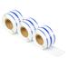 GREENCYCLE 3 Roll (260 Labels/Roll) Medium White w/Blue Stripe 2-up File Folder Labels Compatible for Dymo 30275 9/16 x 3-7/16 (14mm x 87mm) LabelWriter Printer BPA Free