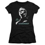 Eureka Leadership Poster Junior Women s T-Shirt Sheer Black Black