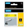 DYMO Rhino Industrial Heat-Shrink Labels 3/4 Tube Black Print on Yellow