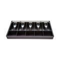 Controltek Cash Drawer Replacement Tray 10 Compartment 16x11.25x2.25 Black