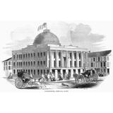 Maine: Portland 1853. /Nthe Custom House At Portland Maine. Wood Engraving American 1853. Poster Print by (24 x 36)