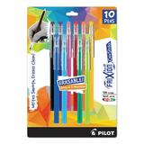 Frixion Colorsticks Erasable Gel Pen Stick Fine 0.7 Mm Assorted Ink And Barrel Colors 10/pack | Bundle of 10 Packs