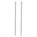 NUOLUX 2Pcs Stainless Steel Wall Mount Flag Pole Rustproof Flagpole for Porch Yard