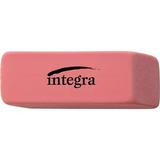 Integra Pink Pencil Eraser - Pink - 2 Width x 0.8 Height x 0.4 Depth x - 1 Each - Soft Pliable Latex-free | Bundle of 2 Each