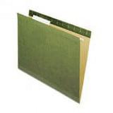 Pendaflex X-Ray Hanging File Folders No Tabs Letter Standard Green 25/Box