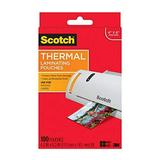 Scotch Thermal Laminating Pouches 5 Mil Thick for Extra Protection 4.3 Inches x 6.3 Inches 100 Pouches (TP5900-100)