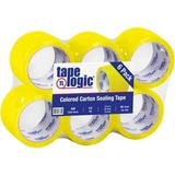 Tape Logic 3 in. x 55 yards - Yellow Carton Sealing Tape - Pack of 6