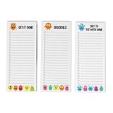 Inkdotpot Pack of 3 Magnetic Fridge To-Do List Notepads- Magnetic Memo Pads For Refrigerator-(50 Sheets Each)-FK