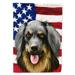 Hovawart Dog American Flag Garden Flag