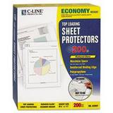 C-line Polypropylene Top Loading Sheet Protector - 200 per box