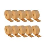 MMBM 6 Rolls - 5-6 Mil - Kraft Reinforced Carton Sealing & Packaging Paper Gummed Tape Economy Grade Water Activated Economivally Effective Kraft 72mm x 500ft