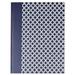 2PK Universal UNV66351 Casebound Hardcover Notebook Wide/Legal Rule Blue/Hex Pattern 10.25 x 7.68 150 Sheets