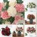 Zhaomeidaxi 1 Bunch Artificial Potted Simulation Flower Home Arts and Crafts Desktop Accessories Tabletop Decoration 5 Color and 5Pcs