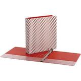 Oxford 1-1/2 Back-mounted Round Ring Binder - 1 1/2 Binder Capacity - 350 Sheet Capacity - Round Ring Fastener(s) - 2 Internal Pocket(s) - Red - 1 Each | Bundle of 10 Each