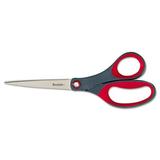 Scotch Precision Scissors 8 Long 3.13 Cut Length Gray/Red Straight Handle