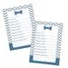 Bow Tie Baby Shower Wish Cards Pack of 20 Advice and Wishes Activity for Boys Wishing Well Birthday Memory Little Man Event Theme Supply Blue Grey (4x6 Size) Paper Clever Par