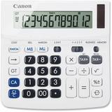 Canon TX-220TS Handheld Display Calculator - Tilt Display Adjustable Display Dual Power Easy-to-read Display Auto Power Off Sign Change - Battery | Bundle of 2 Each