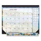 House of Doolittle Earthscapes Seascapes Desk Pad Calendar 18.5 x 13 2022