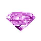 Zoogamo 4â€� / 100 mm Light Purple Diamond Shaped Glass Crystal Paperweight â€“Home Office Decor & Valentine s Day Gift Wedding Favors Centerpieces Decoration with Gift Box