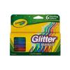 Glitter Markers Medium Bullet Tip Assorted Colors 6/Set