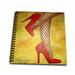 3dRose Woman Red Shoes and Stockings - Memory Book 12 by 12-inch