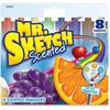 Mr. Sketch Scented Watercolor Markers Bevel Chisel Marker Point Style - Black Blue Green Orange Brown Purple Red Yellow - 8 / Set