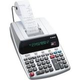 Canon MP25DV-3 Printing Calculator Dual Color Print - Clock Calendar Durable Sign Change Built-in Memory - 12 Digits - Silver - 1 Each