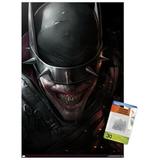 DC Comics The Batman Who Laughs - Face Wall Poster with Push Pins 14.725 x 22.375