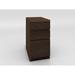 3 Drawer File Cabinet in Brazilian Cherry with a cognac finish