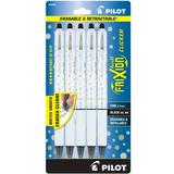 Pilot FriXion Clicker Dots Collection Erasable Gel Pens Fine Black Ink 5 Count
