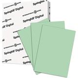 Springhill 045100 Digital Index Color Card Stock 90 lb 8 1/2 x 11 Green 250 Sheets/Pack