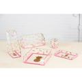 Deflect-O Deflecto Desklarity 5-Piece Desk Set Precisely Pineapple Pink/Metallic Gold (DEF-41695)