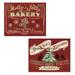 FestIVe Holly s Jolly Bakery and St. Nicks Farms Set by Wellington Studios; Christmas Decor; Two 14x11in Paper Posters