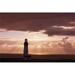 Posterazzi Oregon - United States of America - Sunset Over Yaquina Head Lighthouse On The Oregon Coast Poster Print - 36 x 24 - Large