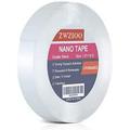 Double Sided Tape Heavy Duty (18FT) Multipurpose Mounting Tape Removable Nano Tape Adhesive Gel Grip Washable Strong Sticky Wall Tape Strips Transparent Tape Poster Carpet Tape for Home & Office
