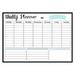 Meterk Magnetic Dry Erase Calendar Whiteboard Fridge Magnet Flexible Daily Message Stickers for Weekly Monthly Organizer Schedule Planner To Do List Notepad Wall Set 16.5*11.8in