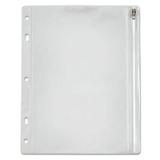 Oxford-2PK Zippered Ring Binder Pocket 10 1/2 x 8 Clear