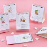 Conditiclusy Mini Desk Calendar Multifunctional Plan Book Cute Cartoon Pattern Notebook Date Recording Monthly 2023 Cartoon Calendar Table Decoration School Supplies