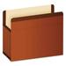Premium Reinforced Expanding File Pockets 5.25 Expansion Legal Size Red Fiber 5/box | Bundle of 10 Boxes