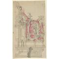 Right Half of a Design for an Altar in Rococo Style Poster Print by Anonymous German South Germany 18th century (18 x 24)