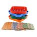 Coin Sorters Tray and Counters - 4 Color-Coded Coin Sorting Tray Bundled