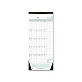 1PK EcoLogix Monthly Desk Pad Calendar 22 x 17 White/Green Sheets Black Binding/Corners 12-Month (Jan to Dec): 2022