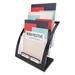 3-tier Literature Holder Leaflet Size 11.25w X 6.94d X 13.31h Black