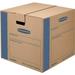 SmoothMove Prime Moving Boxes Medium Internal Dimensions: 18 Width x 18 Depth x 16 Height - External Dimensions: 18.1 Width x 18.8 Depth x 16.6 Height - Lid Lock Closure - Medium Duty - Card