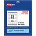 Avery Matte White Rectangle Labels with Sure Feed 1 x 1.5 800 Matte White Printable Labels
