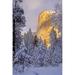 California Yosemite El Capitan lit by sunlight by Dave Welling (24 x 36)